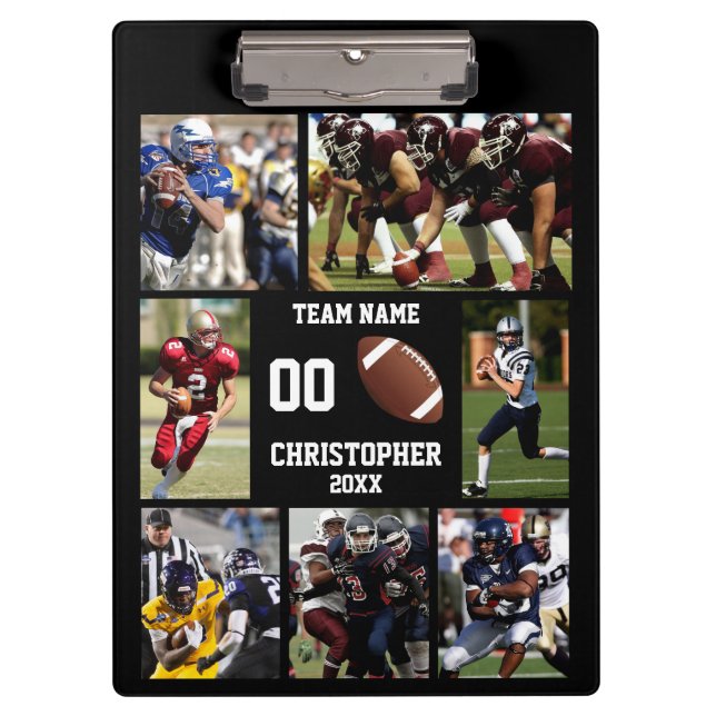 Football photo collage clipboard (Front)