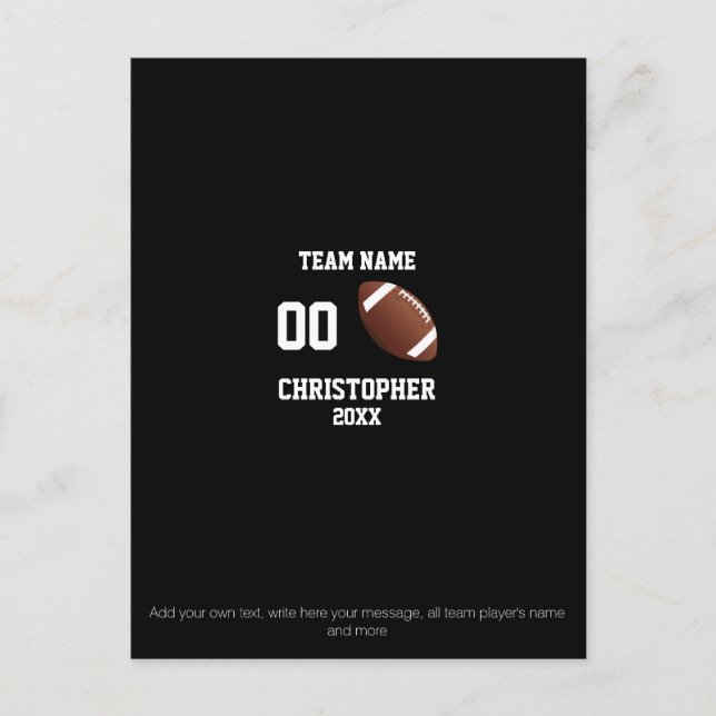 Football photo collage postcard (Front)