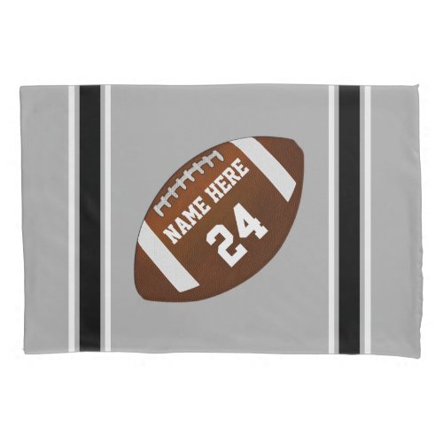 Football Pillow Case Name Jersey Number Colors Pillowcase