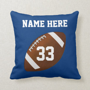 Football Pillows Your Team COLORS and TEXT