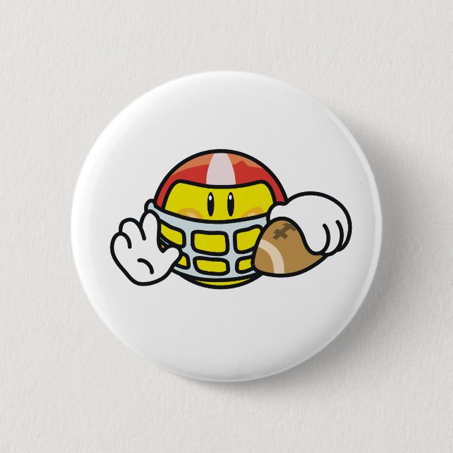 Football Pinback Button (Front)