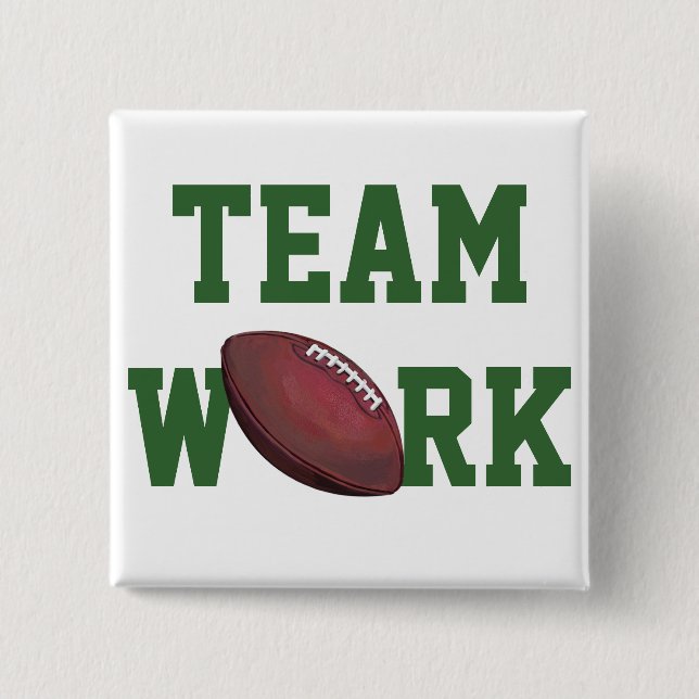 Football Pinback Button (Front)