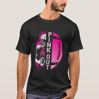 Football Pink Out Team Breast Cancer Awareness T-Shirt