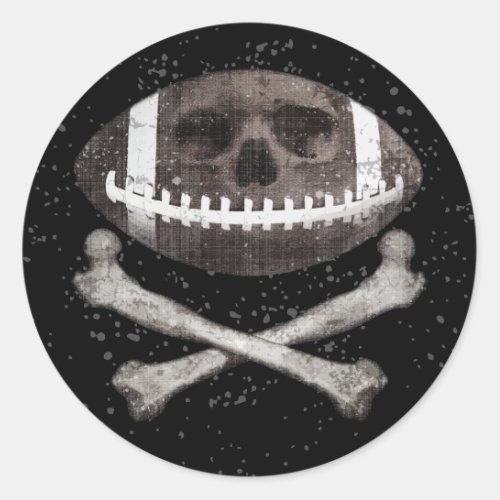 Football Pirate II Classic Round Sticker
