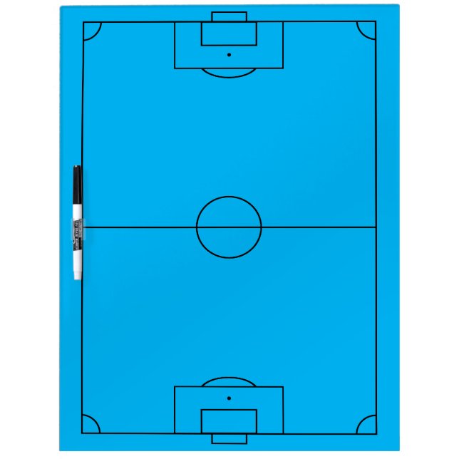  Football Pitch Coach's / soccer field Dry Erase Board (Front)