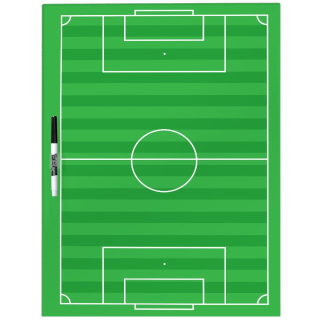 Football Pitch Coach's / soccer field  Dry Erase Board (Front)
