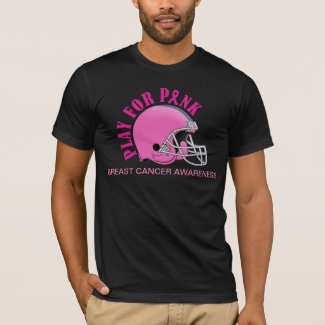 Football Play for Breast Cancer Awareness Shirt