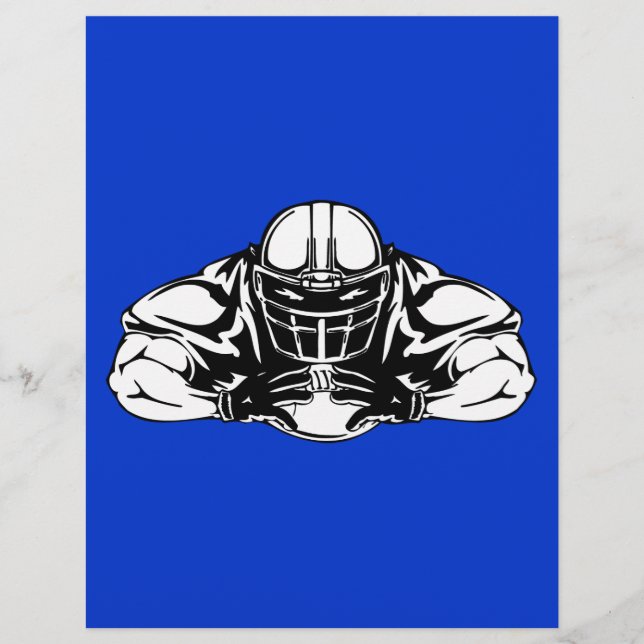 football_player100 FOOTBALL PLAYER TOUGH SPORTS SU Flyer (Front)