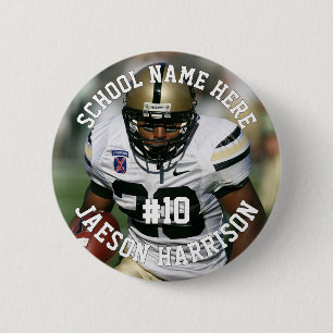 Football Player Add Name Number Team and Photo Button