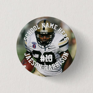 Football Player Add Name Number Team and Photo Button