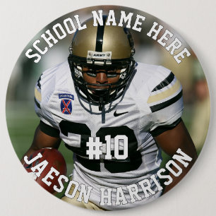 Football Player Add Name Number Team and Photo Button