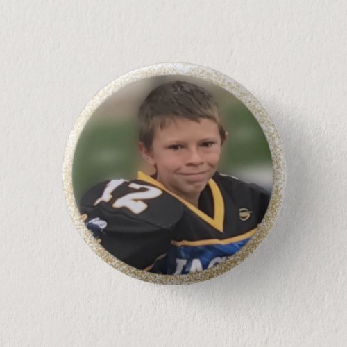 Football Player Add Own Photo Pinback Button