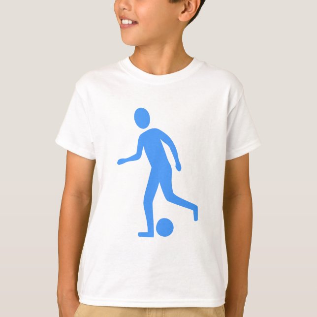 Football Player - Baby Blue T-Shirt (Front)