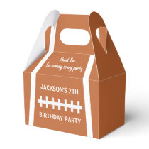 Football Player Ball Custom Sports Birthday Party Favor Boxes