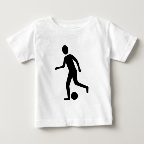 Football Player _ Black Baby T_Shirt