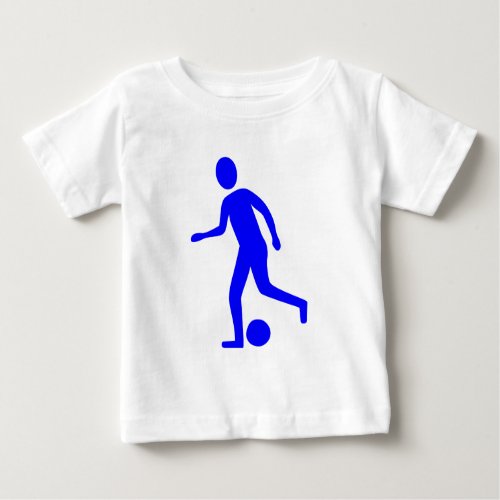 Football Player _ Blue Baby T_Shirt