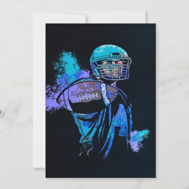 Football Player Canvas Print  (Front)
