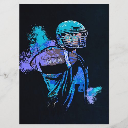 Football Player Canvas Print  Menu