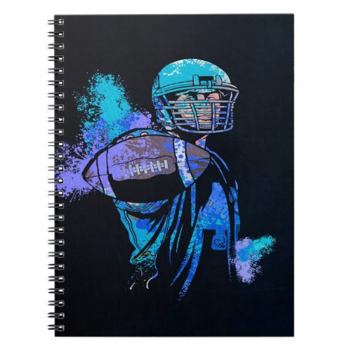 Football Player Canvas Print  Notebook