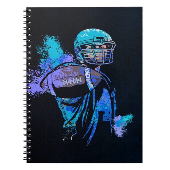 Football Player Canvas Print  Notebook (Front)