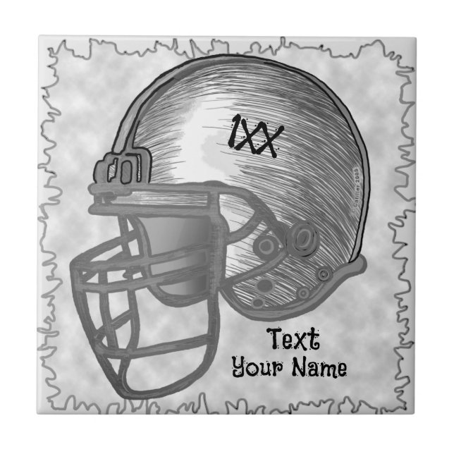 Football player  ceramic tile (Front)