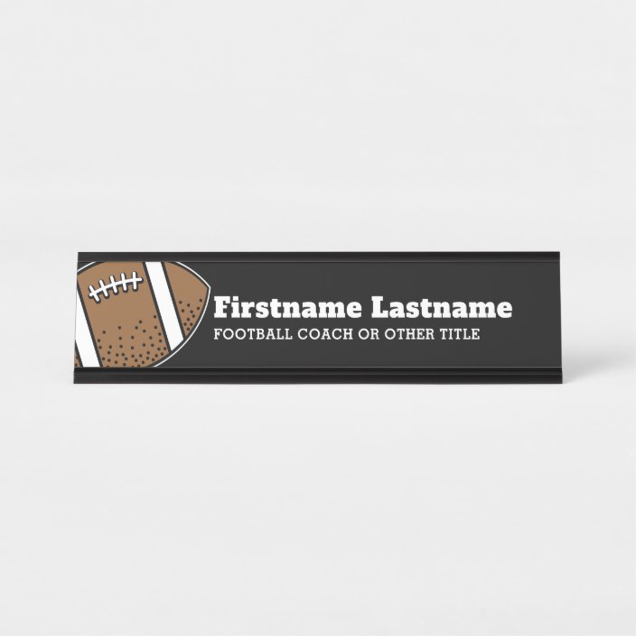 Football Player Coach Or Teacher Modern Drawing Desk Name Plate Zazzle Com Football Player Coach Or Teacher Modern Drawing Desk Name Plate Zazzle Com