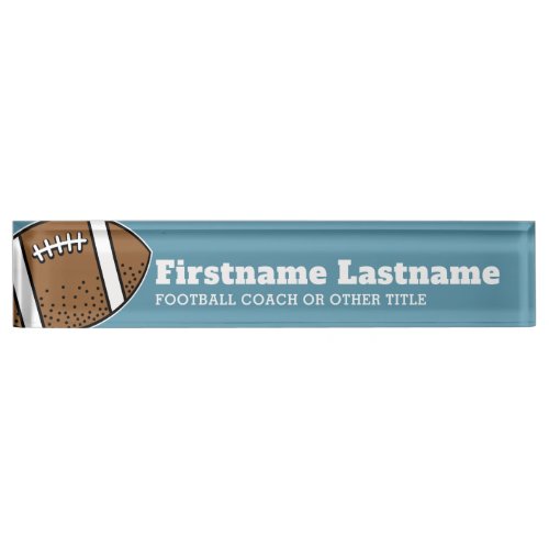 Football Player Coach or Teacher _ Modern Drawing Desk Name Plate