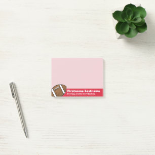 Football Player Coach or Teacher - Modern Drawing Post-it Notes