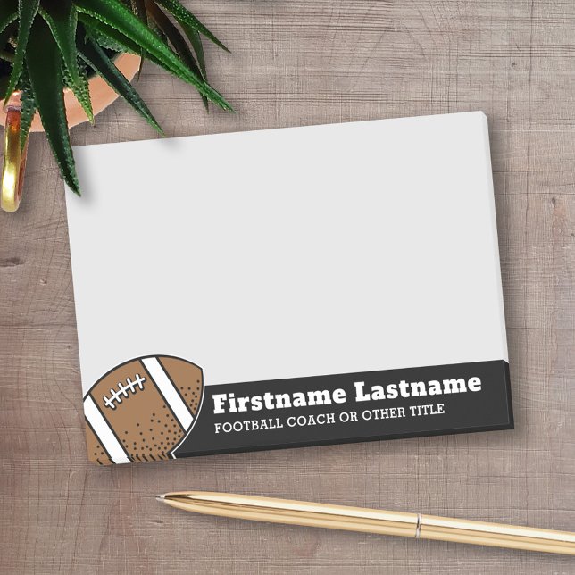 Football Player Coach or Teacher - Modern Drawing Post-it Notes (Creator Uploaded)