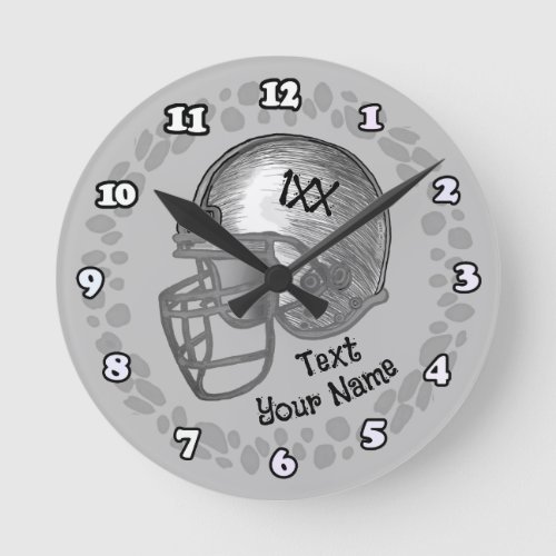Football Player  custom name Clock
