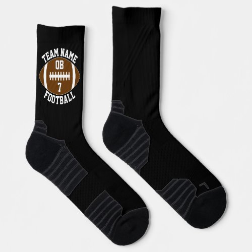 Football Player Custom Team and Player Name Sports Socks