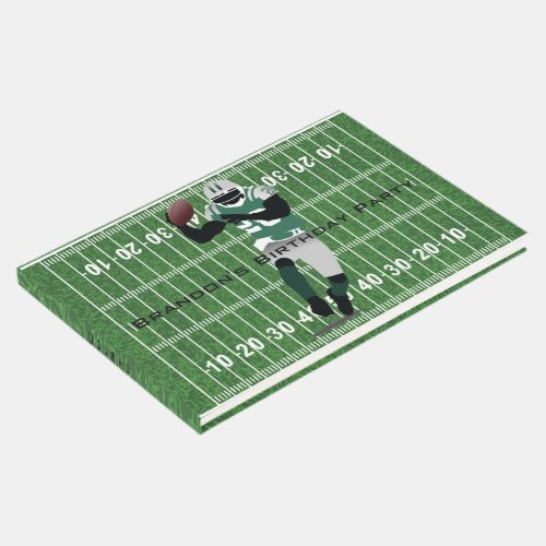 Football Player Design Guest Book