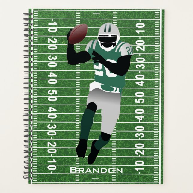 Football Player Design Weekly/Monthly Planner (Front)