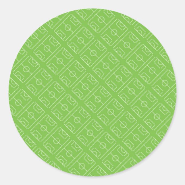 Football Player | Football Is Like Life Classic Round Sticker (Front)