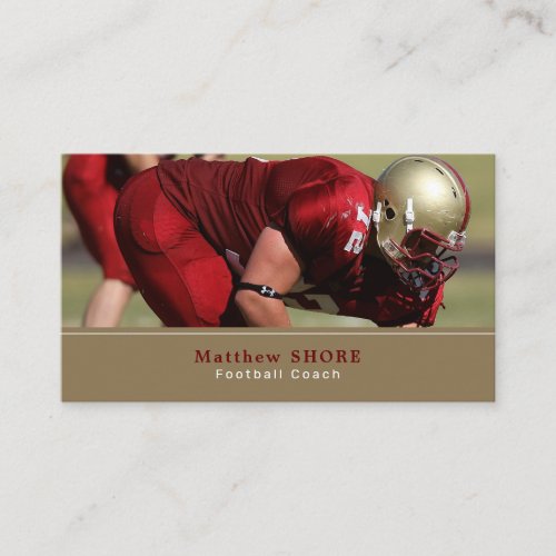 Football Player Footballer Football Coach Business Card