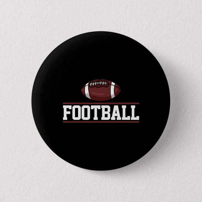 Football Player Gift  Button (Front)