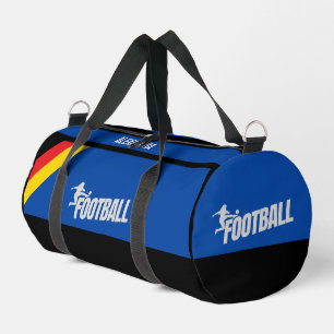 Football Player Girl, Birthday Gift, German Flag Duffle Bag