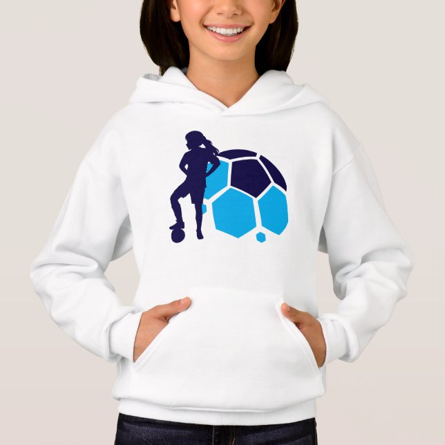 Football Player Girl, Birthday Gift, Team        Hoodie (Front)