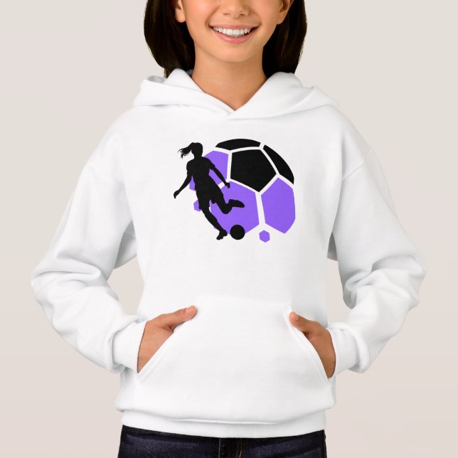 Football Player Girl, Birthday Gift, Team        Hoodie (Front)
