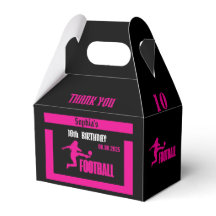 Football Player Girl, Football Girl Team Favor Box
