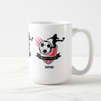 Football Player Girl, Football Girl Team Favor Box Coffee Mug
