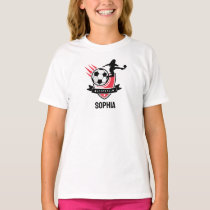 Football Player Girl, Football Girl Team Favor Box T-Shirt