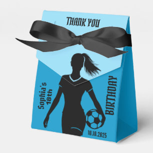 Football Player Girl, Football Girl Team Favor Boxes