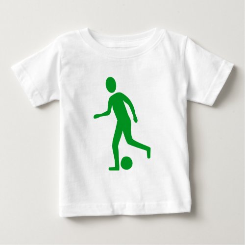 Football Player _ Grass Green Baby T_Shirt