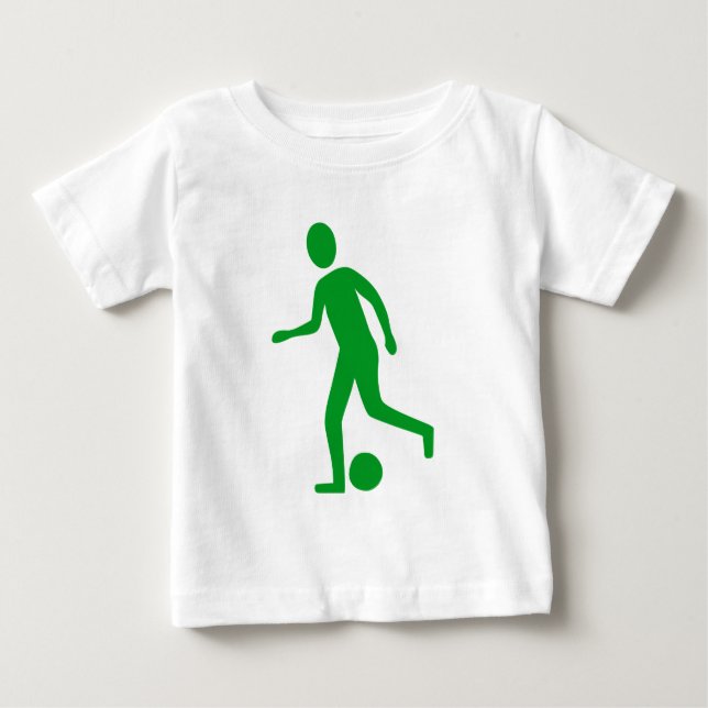 Football Player - Grass Green Baby T-Shirt (Front)