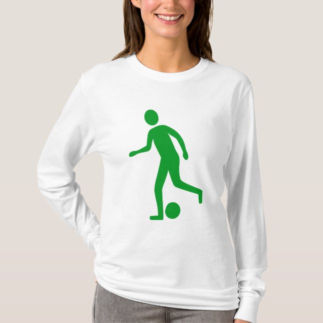 Football Player - Grass Green T-Shirt (Front)