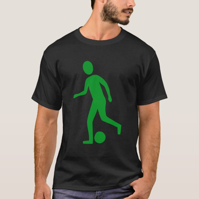Football Player - Grass Green T-Shirt (Front)