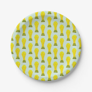 Football Player I Give All My Life To Football Paper Plates