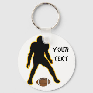 football player keychain
