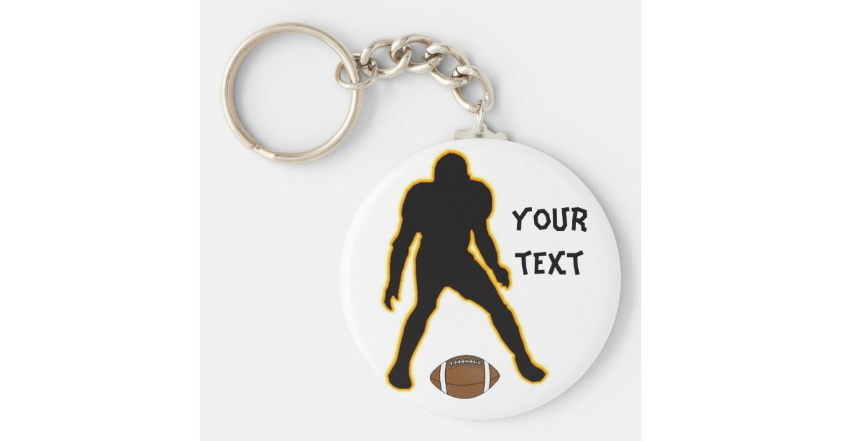 football player keychain Zazzle